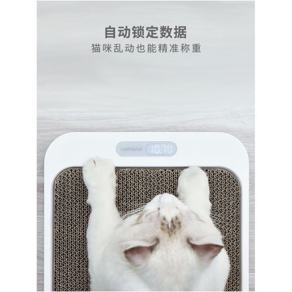 Homan Homerun Cat Scratch Board Pet Weight Scale Claw Pad with Weighing Function Cat Grinding Claw Weighing Small image 2