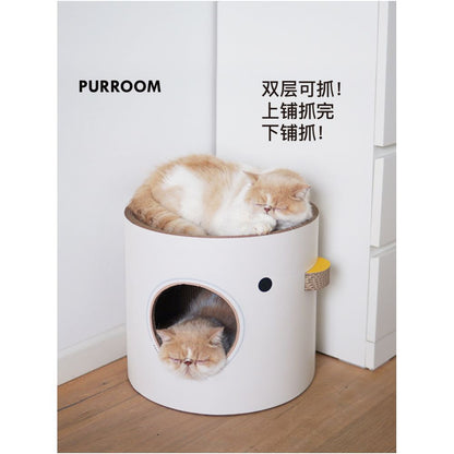 PURROOM Original Chicken Bucket Double layer Cat Scratch Board Cat Nest Grinding Claw High strength Corrugated Paper Cardboard Cat Toy image 0