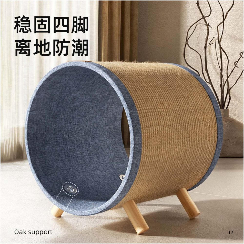 Petpeace cat bed cat scratch board integrated sisal cat bed tunnel hammock suitable for all seasons cat sleeping semi enclosed image 3