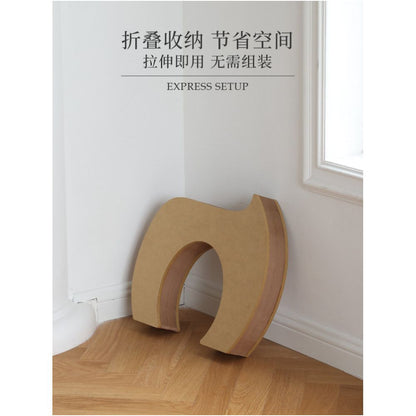Eighteen paper folding cat tunnel stool pet cat channel toy creative shoe changing kraft paper coffee table stool sofa stool image 2