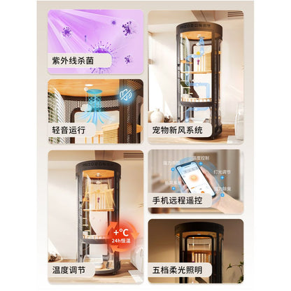 Meow Praise Star Moon Castle Panoramic Cat Villa Extra Large Luxury Cat Cage Home Display Cabinet Cat Nest Cat Toilet Integrated image 1