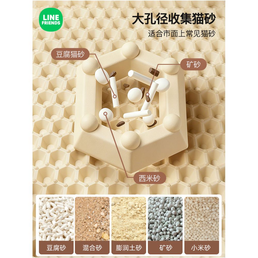 Extra Large Cat Litter Mat Splash Proof Double Layer Filter Leak Proof Prevents Cats from Being Taken Out of the Litter Box Cat Supplies image 4