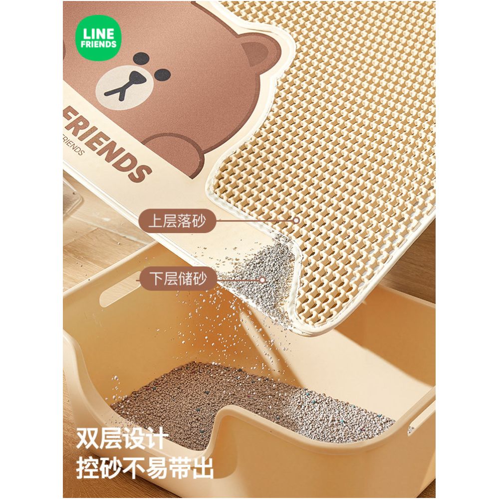 Extra Large Cat Litter Mat Splash Proof Double Layer Filter Leak Proof Prevents Cats from Being Taken Out of the Litter Box Cat Supplies image 5