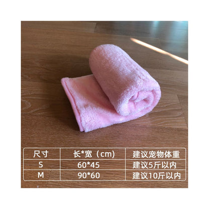 【冬日極致保暖】寵物絨毛小被子｜貓咪專用保暖毛毯，加厚法蘭絨貓睡墊，幼犬貓保暖毯，不掉毛防寒寵物墊隨身毯