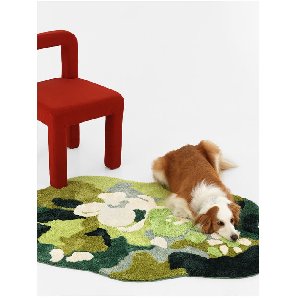 REBACCO tufted rug for pets living room bedroom dog bed cat bed non slip rug suitable for all seasons image 2