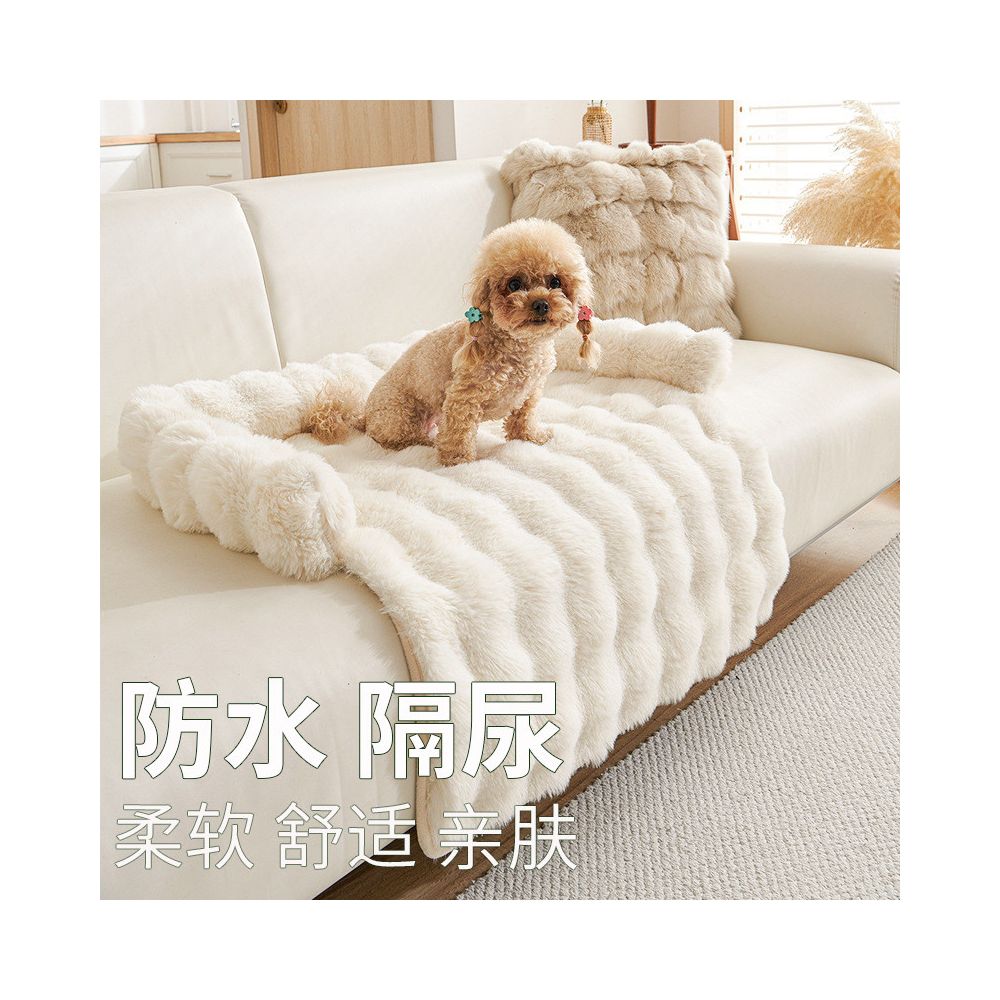 Cat and dog mats winter warm sofa cushions sleeping mats dog beds blankets cat beds kneading rabbit fur pet mats image 1