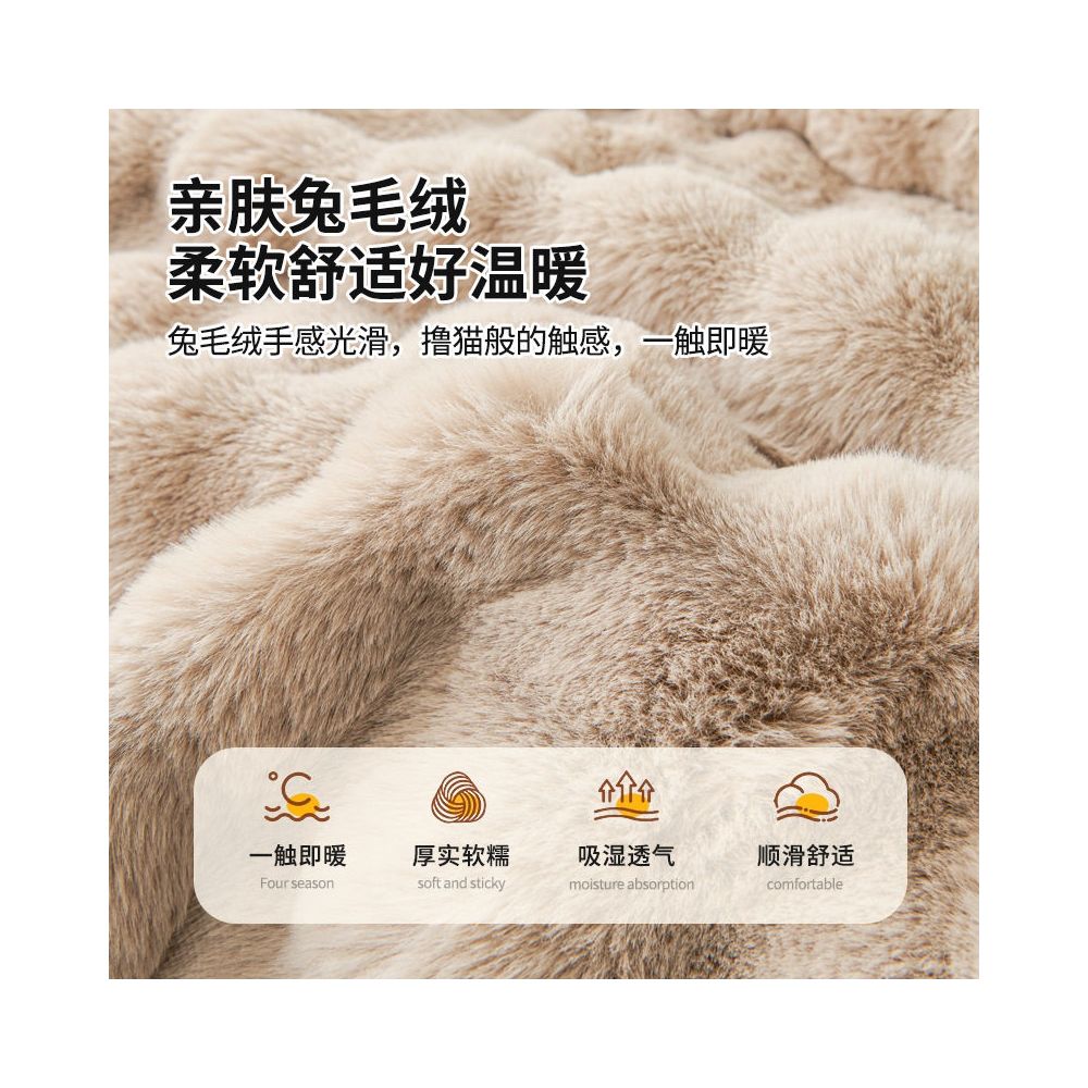 Cat and dog mats winter warm sofa cushions sleeping mats dog beds blankets cat beds kneading rabbit fur pet mats image 2