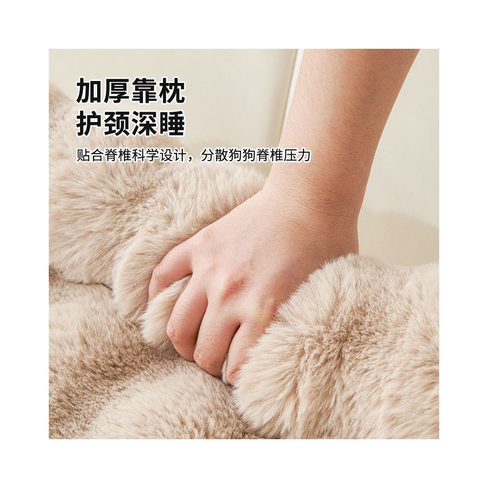 Cat and dog mats winter warm sofa cushions sleeping mats dog beds blankets cat beds kneading rabbit fur pet mats image 3