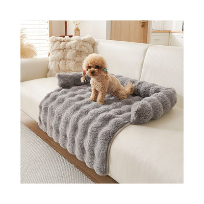 Cat and dog mats winter warm sofa cushions sleeping mats dog beds blankets cat beds kneading rabbit fur pet mats image 0
