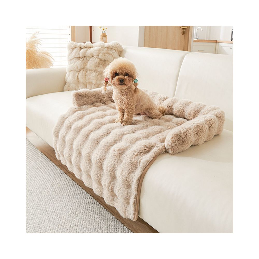 【踏踏首選】仿兔毛加厚寵物墊｜冬日保暖貓睡墊，柔軟舒壓沙發防護墊，貓狗通用保暖毯，極致親膚抗寒寵物床墊