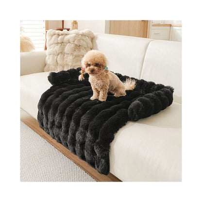 【踏踏首選】仿兔毛加厚寵物墊｜冬日保暖貓睡墊，柔軟舒壓沙發防護墊，貓狗通用保暖毯，極致親膚抗寒寵物床墊