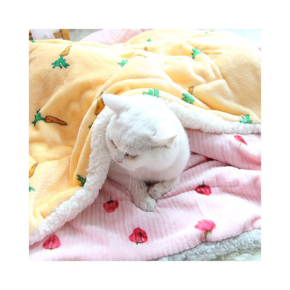Thick pet blanket special blanket for cats cat mat dog quilt puppy sleeping mat winter coral fleece image 5