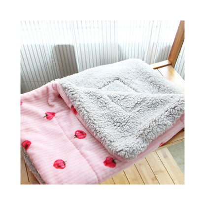 【冬日加厚】寵物珊瑚絨小被子｜貓咪保暖毛毯，柔軟親膚幼犬睡墊，冬日防寒貓墊隨身毯，耐洗不掉毛寵物保暖墊