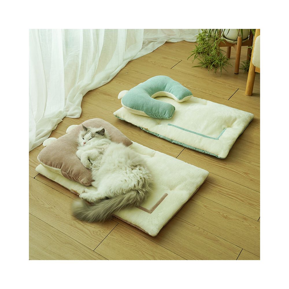 Cat and dog autumn and winter pet sleeping mats cat beds dog beds special sleeping mats warm in winter removable and washable pillows and beds image 1