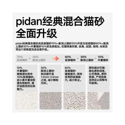 Pidan cat litter classic tofu bentonite cassava mixed with cat litter Century egg plant cat litter agglomeration odor absorption image 1