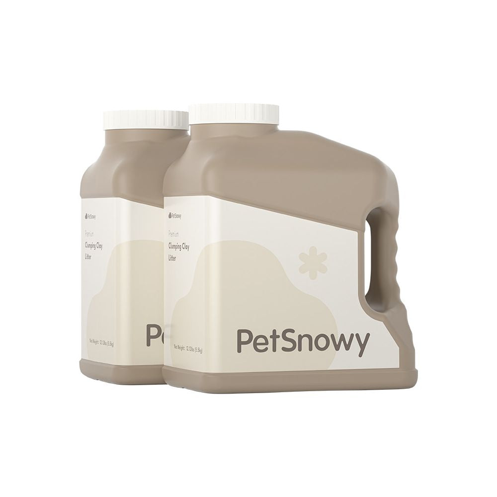 【PetSnowy 糯雪】活性碳混合礦砂｜強效吸味除臭，添加小蘇打除氨配方，極致低粉塵膨潤土，自動貓砂機專用礦砂，專業級貓狗環境清潔