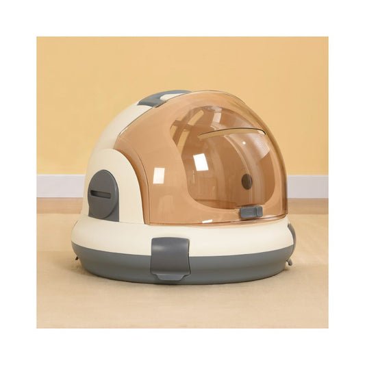 【全景大空間】寵物太空艙背包｜大容量貓狗運輸籠，手提/後背兩用航空箱，透氣防壓貓包外出籠，居家變身舒適貓窩，犬貓通用旅行箱