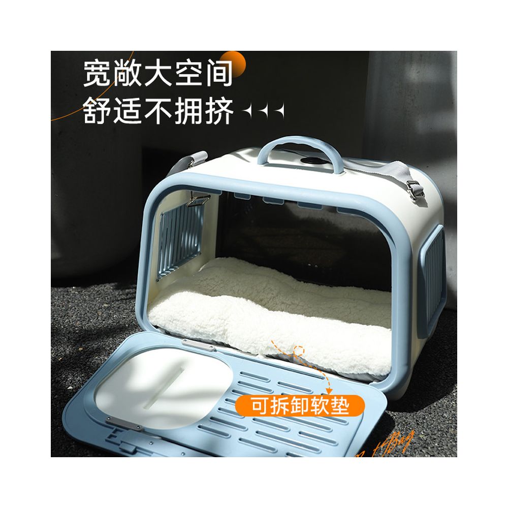 Cat bag portable pet aviation box cat backpack dog car cage space cabin large capacity cat box image 1