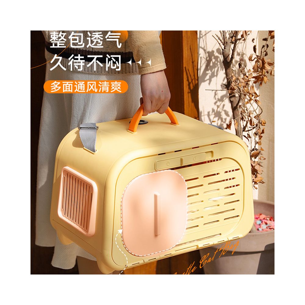 Cat bag portable pet aviation box cat backpack dog car cage space cabin large capacity cat box image 2