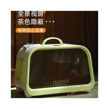 Cat bag portable pet aviation box cat backpack dog car cage space cabin large capacity cat box image 4