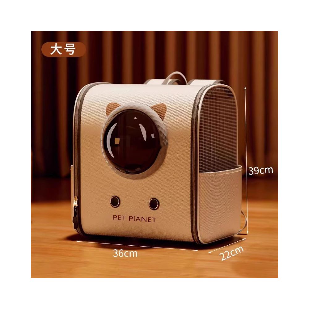 【日系工藝】進口寵物全景太空艙背包｜冬季加厚保暖大容量貓包，超透氣大空間犬貓外出籠，專業級手提/後背兩用航空箱，日系美學外出防護包
