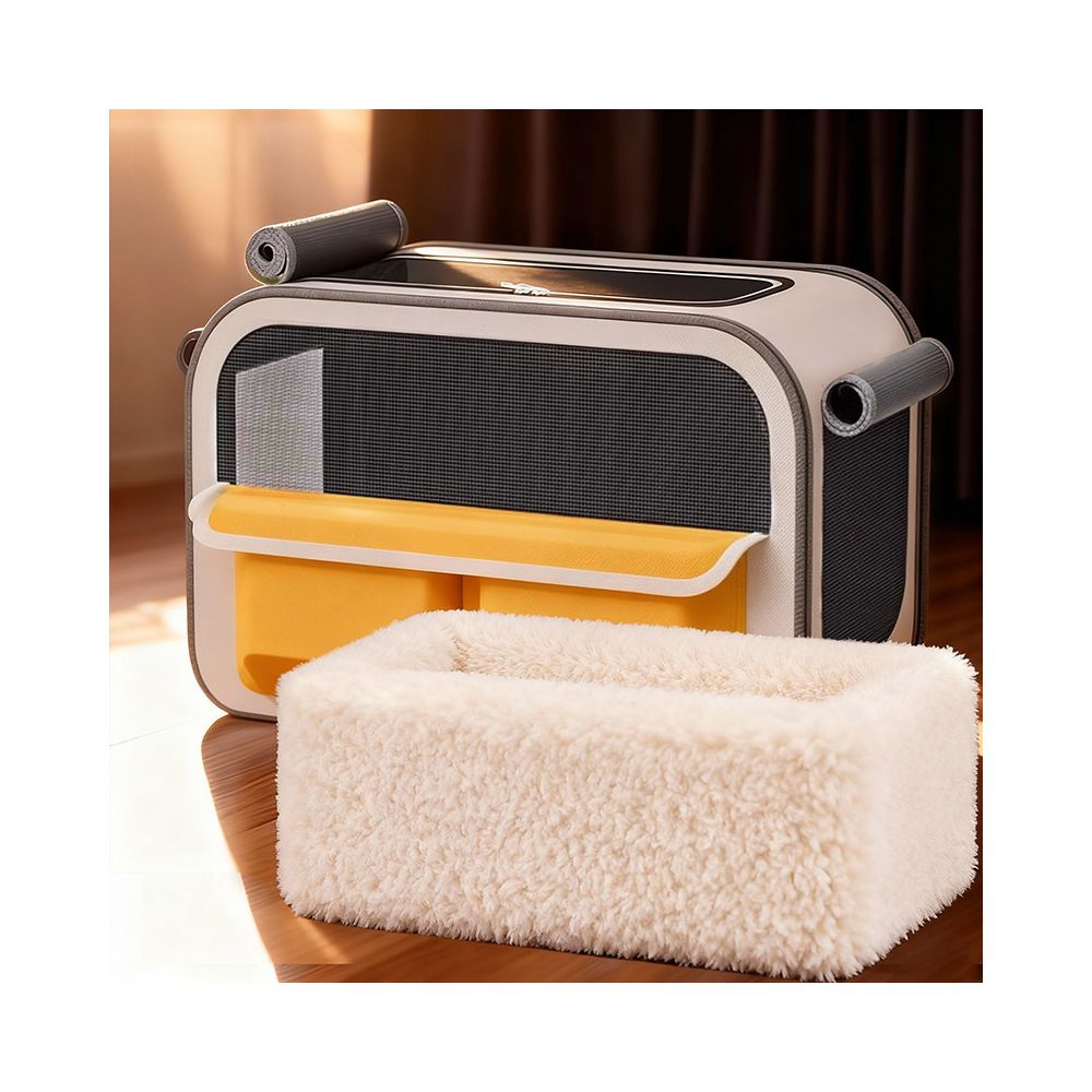 【日系工藝】進口寵物全景太空艙背包｜冬季加厚保暖大容量貓包，超透氣大空間犬貓外出籠，專業級手提/後背兩用航空箱，日系美學外出防護包