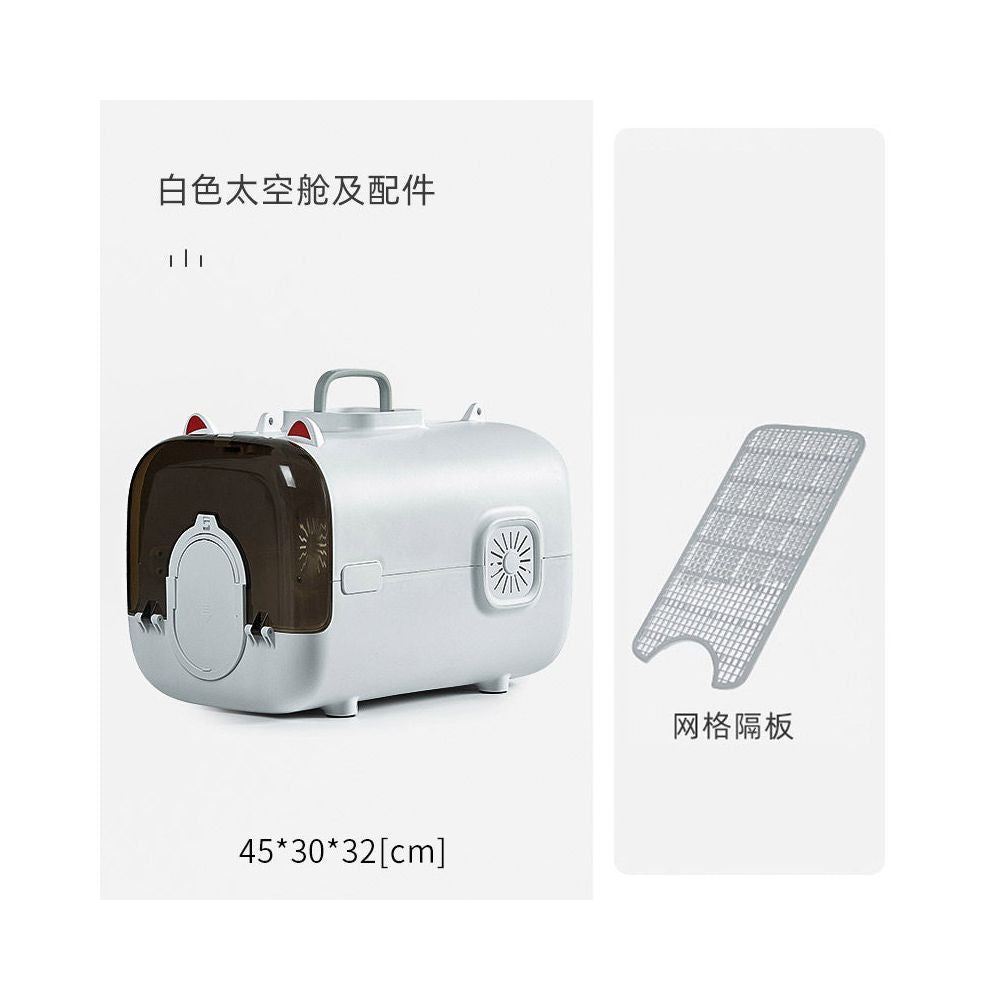【抗焦慮首選】寵物全景太空艙航空箱｜超大空間不壓迫，減震防焦慮貓咪外出包，符合航空規格運輸籠，專業級手提/車載兩用防逃貓包