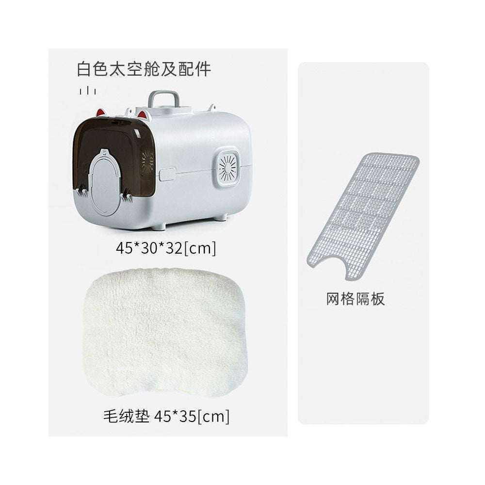 【抗焦慮首選】寵物全景太空艙航空箱｜超大空間不壓迫，減震防焦慮貓咪外出包，符合航空規格運輸籠，專業級手提/車載兩用防逃貓包