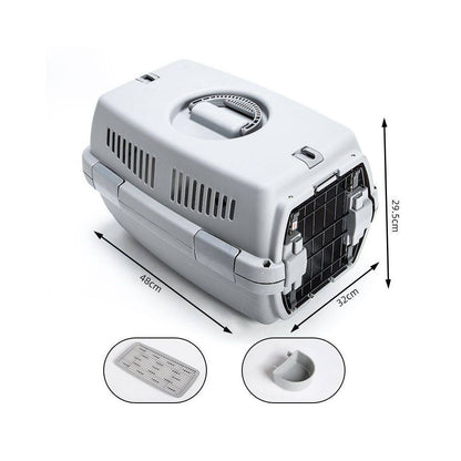 【棠旗 Tangqi】大空間寵物航空箱｜超大容量貓狗運輸籠，中大型犬/多貓專用提籠，車載/航空託運兩用，加厚耐摔外出籠