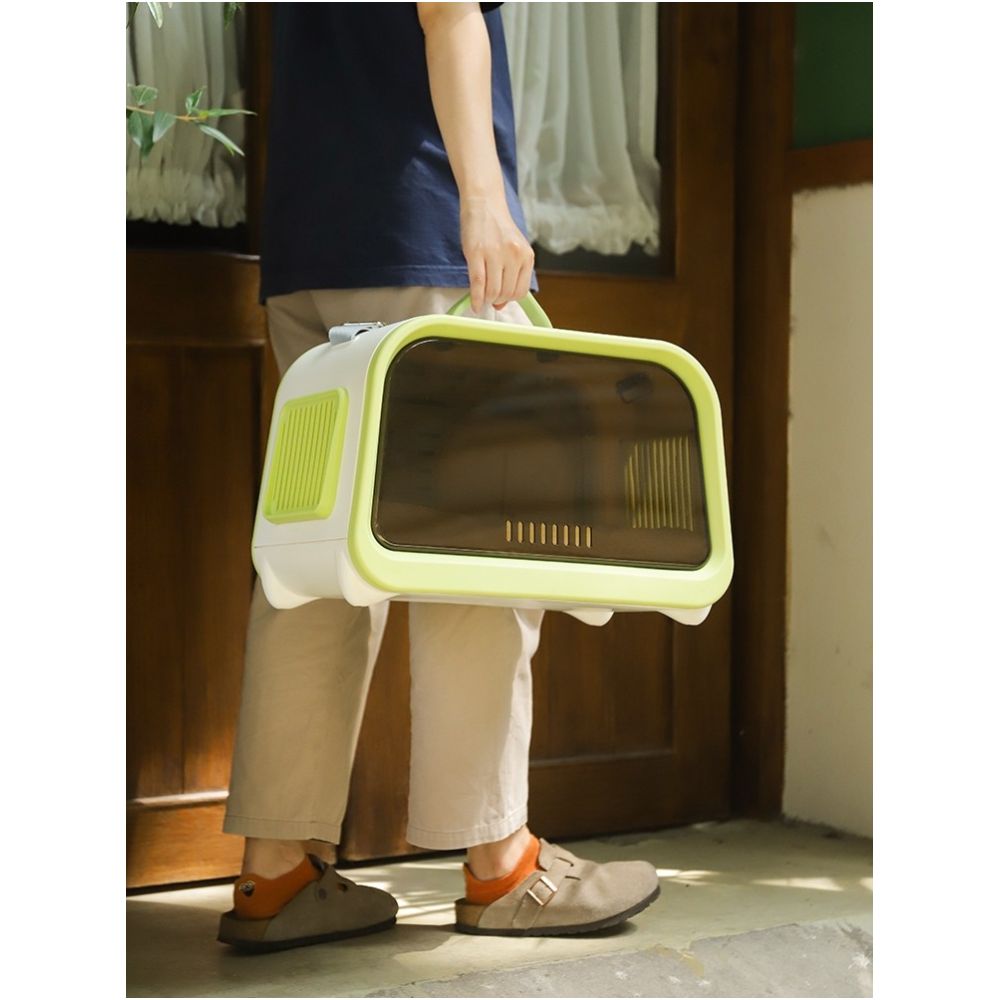 Cat bag for outdoor use portable and breathable backpack supplies air cargo box space cabin cat handbag cat cage dog bag cage image 2