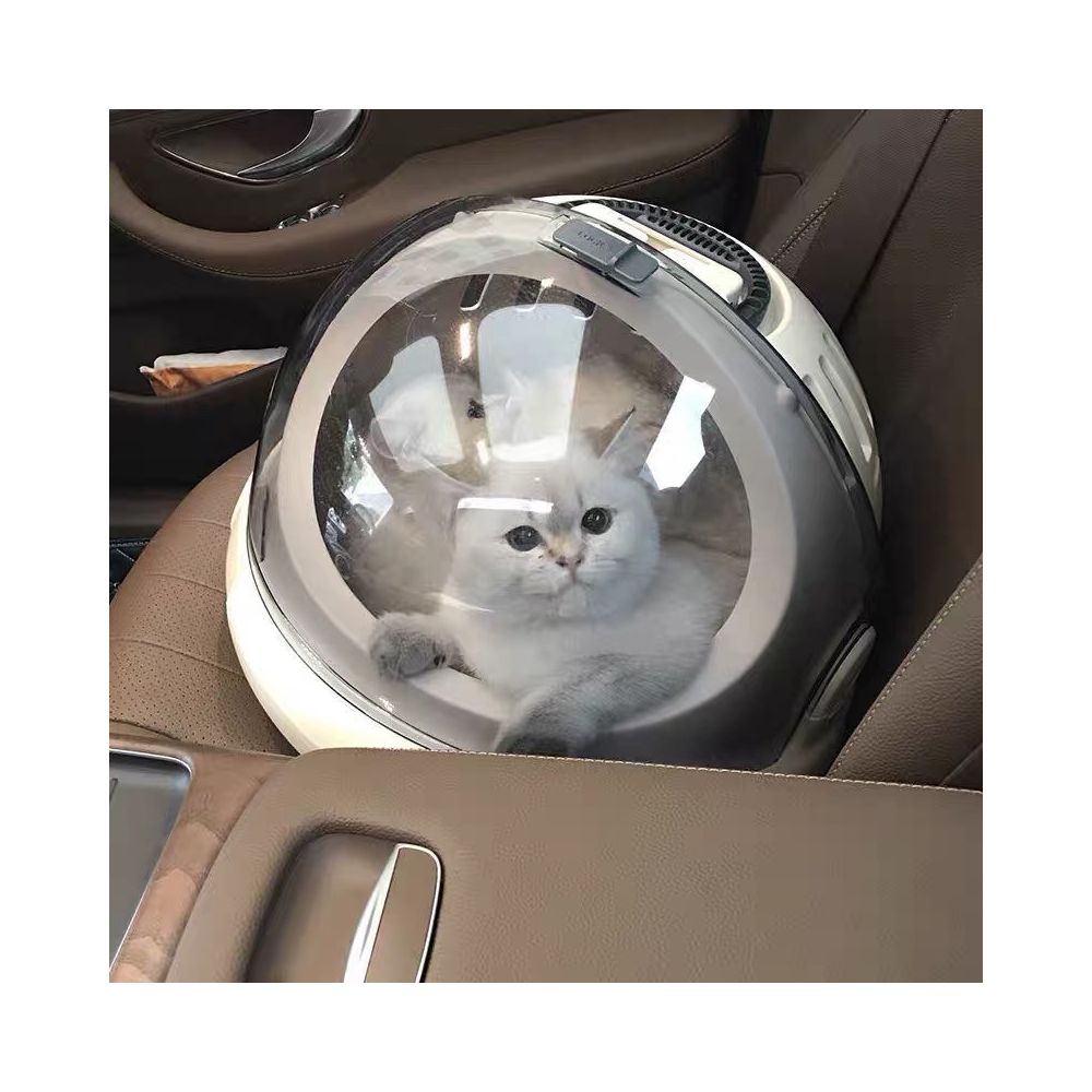 Pet outings spacecraft cat multi functional aviation case portable breathable cat bag all season universal pet image 1
