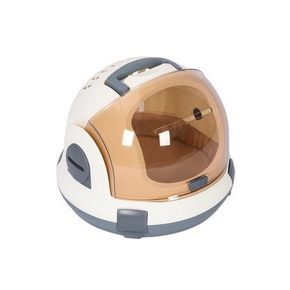 【派可 Paike】多功能寵物航空箱｜太空艙全景貓包，外出提籠/手提貓籠/空運寄送箱，居家變身舒適貓窩，大空間透氣運輸籠