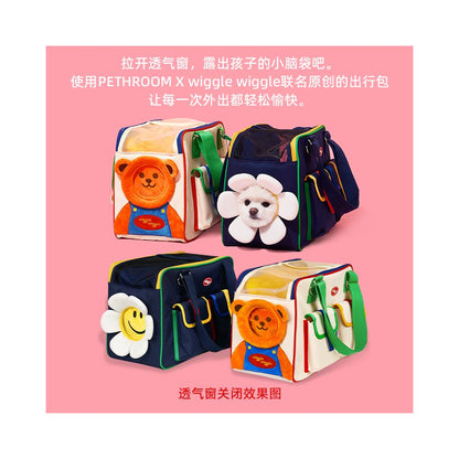 PETHROOM u0026Wiggle joint travel bag pet outdoor bag cat portable outdoor dog lightweight aviation case image 2