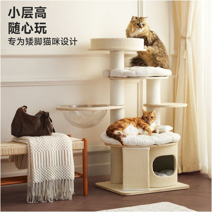 Beast brand Puff Short footed Cat Crawler Rack Small House No Occupation Household Large Cat Special Cat Scratch Board Cat Crawler Rack Integrated image 0