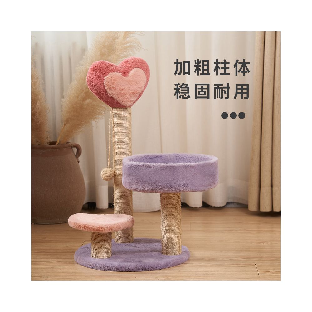 Cat climbing frame cat nest cat tree integrated frame cat scratch board small non occupying cat frame cat toy and supplies collection image 3