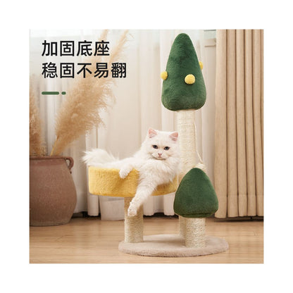 Cat climbing frame cat nest cat tree integrated frame cat scratch board small non occupying cat frame cat toy and supplies collection image 4