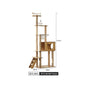 【五星級貓別墅】一體式實木貓跳台｜全景太空艙+劍麻貓抓柱+舒適貓窩，小坪數首選多層跳台，耐磨防滑貓爬架，室內貓咪娛樂用品