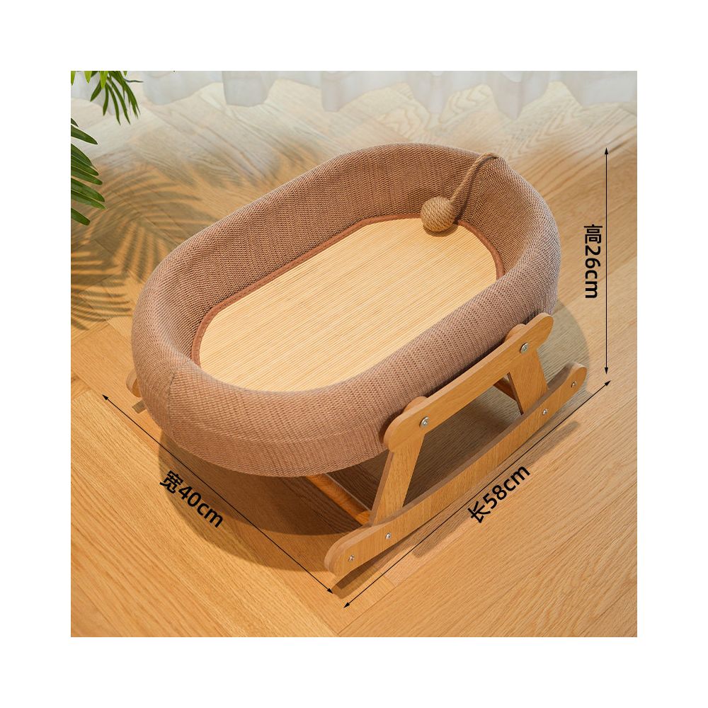 【短腿貓友善】小坪數一體式貓跳台｜四季通用涼感睡窩，加粗劍麻貓抓柱，矮型防受傷貓爬架，不佔空間室內貓咪娛樂玩具