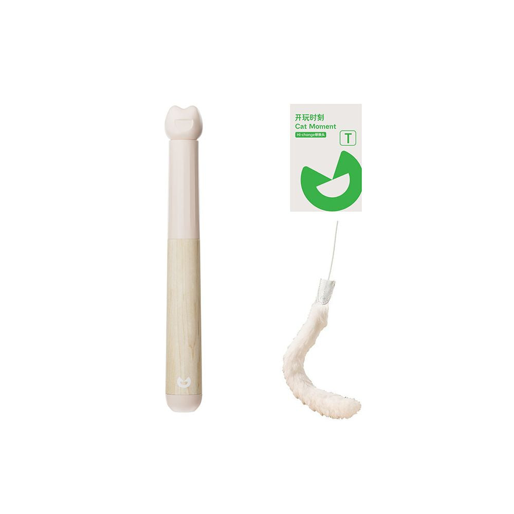 【Playtime】頂級進口楓木伸縮逗貓棒｜加強型耐抓耐啃咬，幼貓自嗨互動必備，高質感實木伸縮桿，極致耐用防斷裂貓咪運動玩具