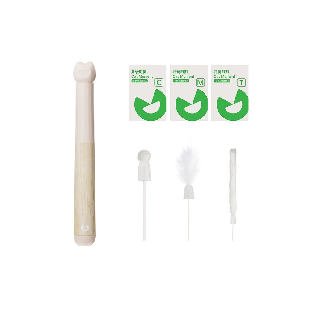 【Playtime】頂級進口楓木伸縮逗貓棒｜加強型耐抓耐啃咬，幼貓自嗨互動必備，高質感實木伸縮桿，極致耐用防斷裂貓咪運動玩具
