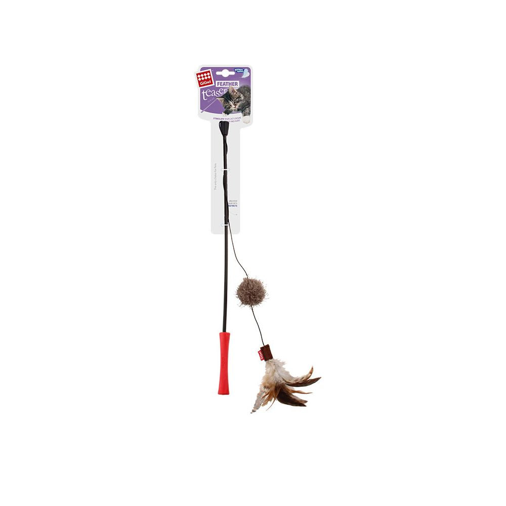 GiGwi a premium cat toy a self entertaining and entertaining tool a cat teaser with durable feathers suitable for cats and kittens and a pet product image 5