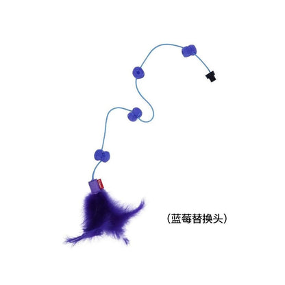 【GiGwi 貴為】頂級耐抓羽毛逗貓棒｜加固型彈力長桿，模擬獵物律動，幼貓自嗨互動神器，極致耐用防斷裂，全齡貓適用之高品質寵物用品