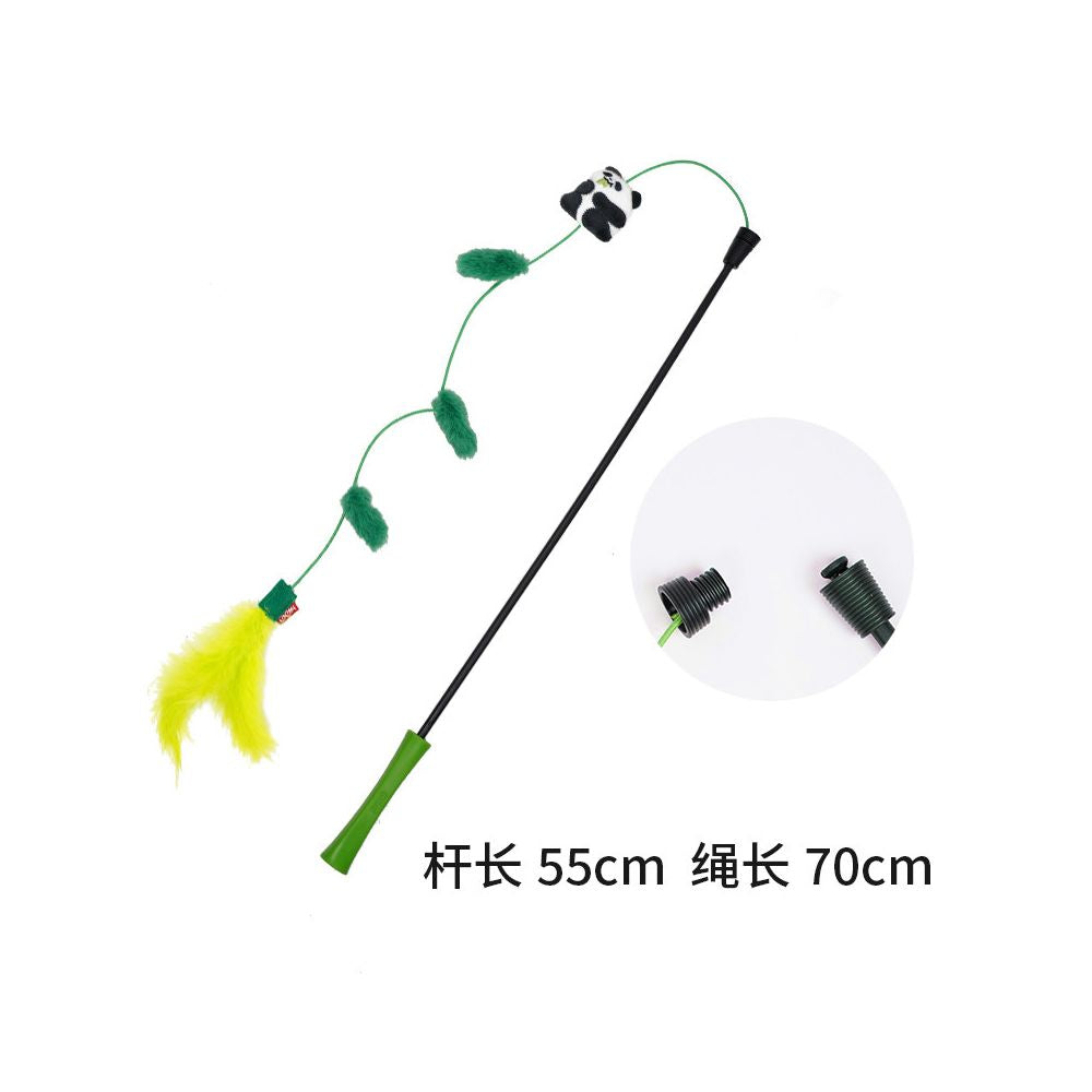 【GiGwi 貴為】頂級耐抓羽毛逗貓棒｜加固型彈力長桿，模擬獵物律動，幼貓自嗨互動神器，極致耐用防斷裂，全齡貓適用之高品質寵物用品