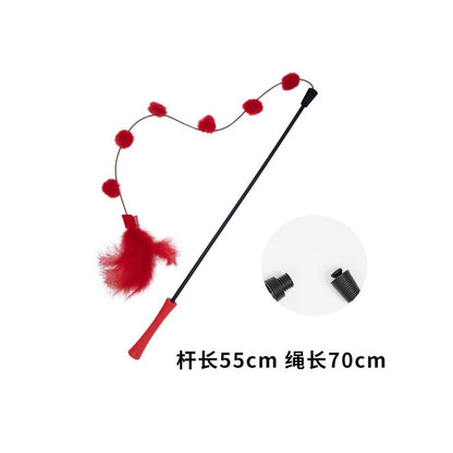 【GiGwi 貴為】頂級耐抓羽毛逗貓棒｜加固型彈力長桿，模擬獵物律動，幼貓自嗨互動神器，極致耐用防斷裂，全齡貓適用之高品質寵物用品