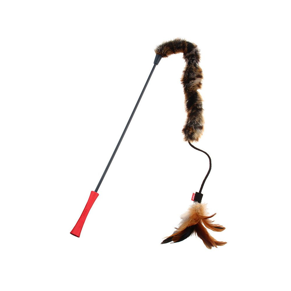 【GiGwi 貴為】頂級耐抓羽毛逗貓棒｜加固型彈力長桿，模擬獵物律動，幼貓自嗨互動神器，極致耐用防斷裂，全齡貓適用之高品質寵物用品