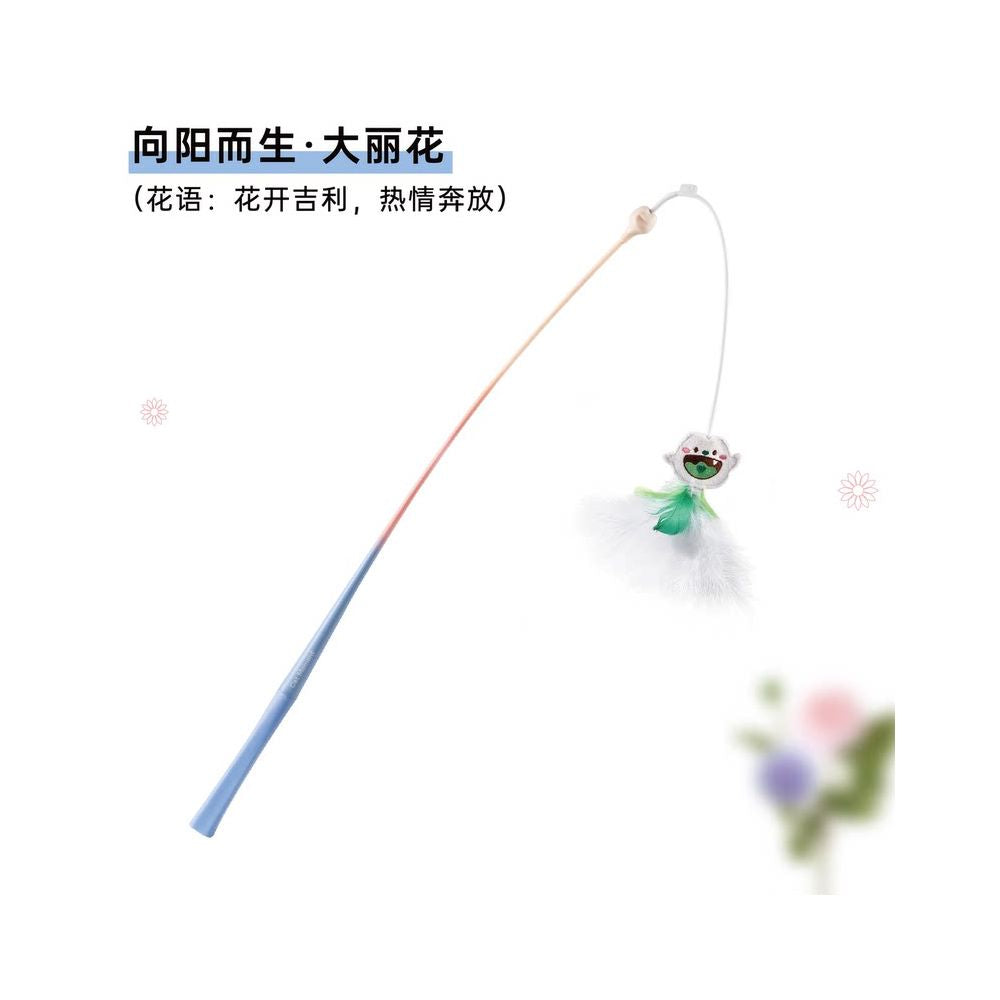 【Playtime】彈力長桿狩獵逗貓棒｜加強型耐咬設計，紓壓緩解情緒，超長高彈性纖維桿，幼貓自嗨互動神器，模擬真實獵物逃竄之專業寵物用品