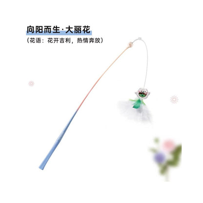 【Playtime】彈力長桿狩獵逗貓棒｜加強型耐咬設計，紓壓緩解情緒，超長高彈性纖維桿，幼貓自嗨互動神器，模擬真實獵物逃竄之專業寵物用品