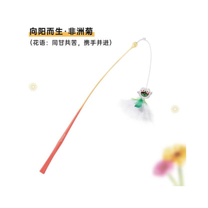 【Playtime】彈力長桿狩獵逗貓棒｜加強型耐咬設計，紓壓緩解情緒，超長高彈性纖維桿，幼貓自嗨互動神器，模擬真實獵物逃竄之專業寵物用品