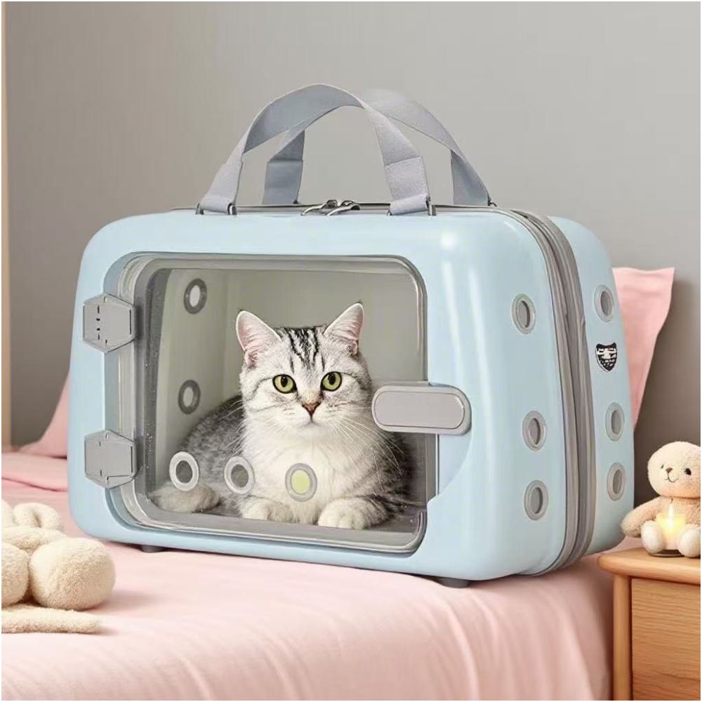 Pet travel bag cat travel bag portable travel capsule large capacity breathable pet backpack image 3