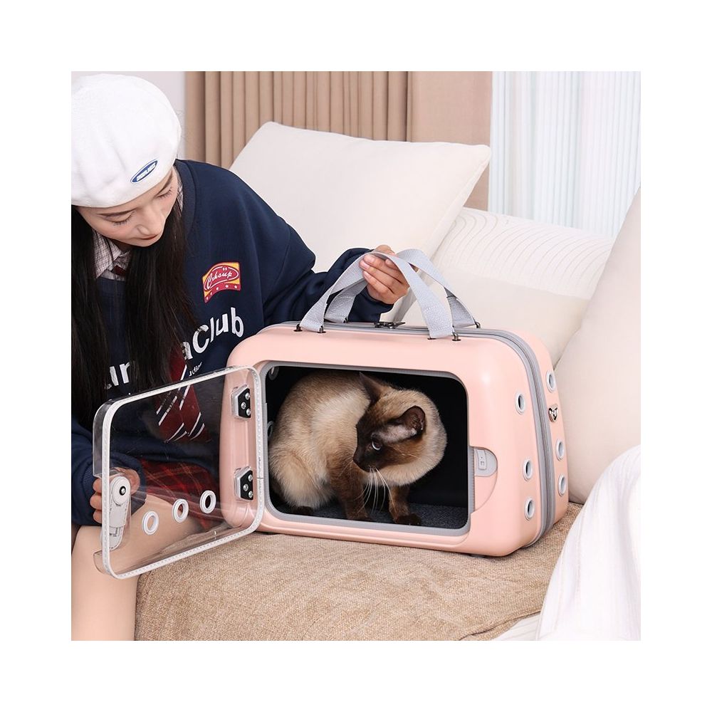 Pet travel bag cat travel bag portable travel capsule large capacity breathable pet backpack image 5